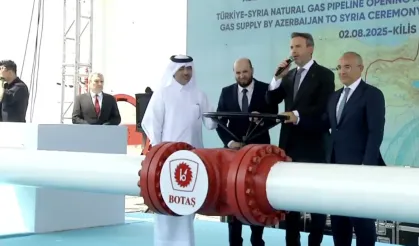 Türkiye'den Suriye'ye ilk gaz akışı başladı