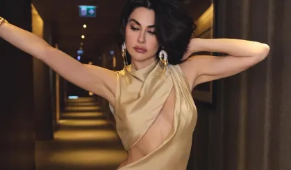 Nesrin Cavadzade'nin dekoltesine yorum yağdı! Elbisesi çok beğenildi