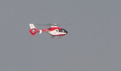 Van’dan Gaziantep’e helikopter ambulansla hasta nakli