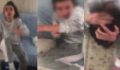 Dehşet görüntüleri! Darbettiği kız kardeşinin üzerine kaynar su döküp özür diletti