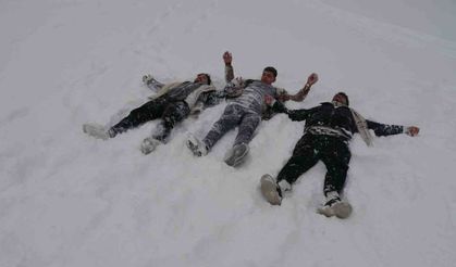 Gaziantep'te kar sevinci