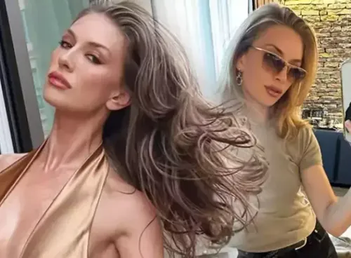 Yasemin Kay Allen'e sıcak bastı! Gece denize girdi