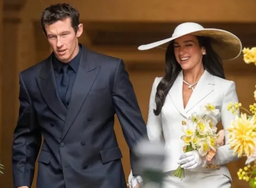 Ünlü şarkıcı Dua Lipa ile Callum Turner evlendi! Londra’da sade nikah...