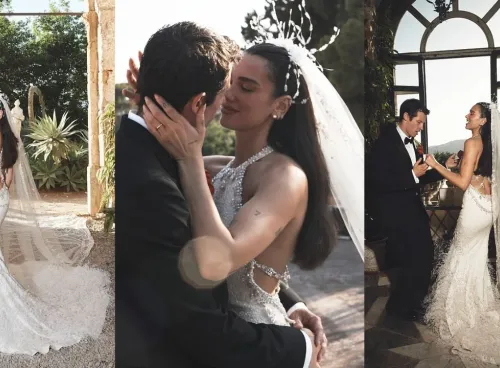 İşte Dua Lipa'nın düğününden yeni kareler! Dua Lipa'nın milyonluk düğünü! Fotoğraflarına beğeni yağdı