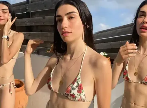 Hazar Ergüçlü tatilde! Bikinili paylaşımı gündem oldu...