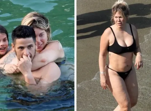 Wanda Nara tatilde! Plaj görüntüleri sosyal medyada gündem oldu