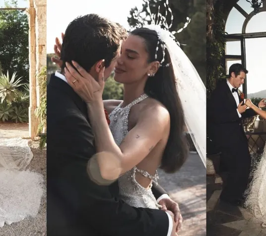 İşte Dua Lipa'nın düğününden yeni kareler! Dua Lipa'nın milyonluk düğünü! Fotoğraflarına beğeni yağdı