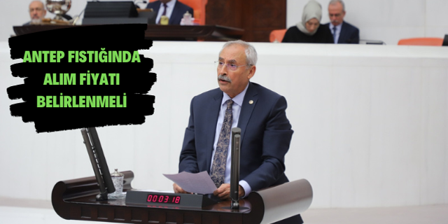 CHP'li Kaplan Antep fıstığı üreticilerinin sorunlarını meclis gündemine taşıdı