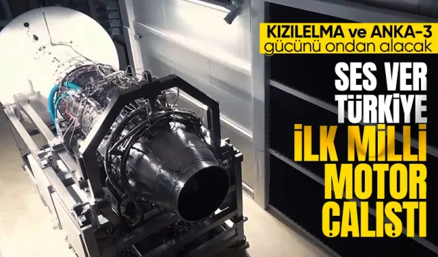 Son Dakika: Türkiye'nin ilk milli turbofan uçak motoru çalıştırıldı