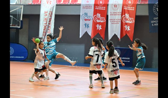 Gaziantep'te Minikler Hentbol Festivali düzenlendi