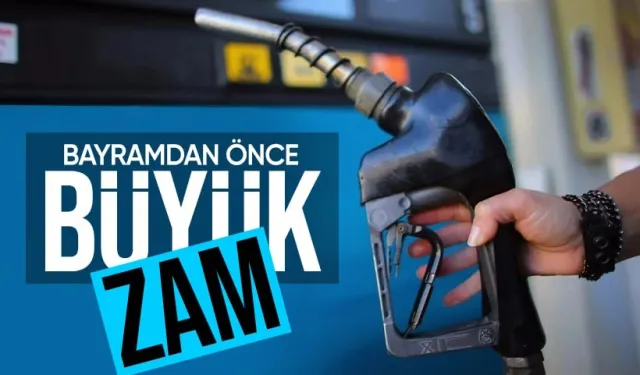 Bayram öncesi motorine 1 TL 34 kuruş zam