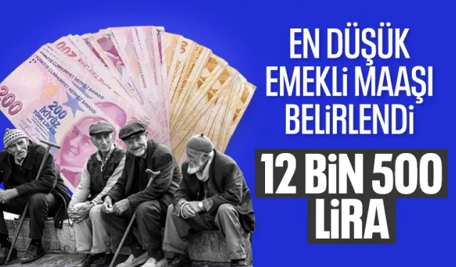 Temmuz'da uygulanacak en düşük emekli maaşı 12 bin 500 liraya yükseldi