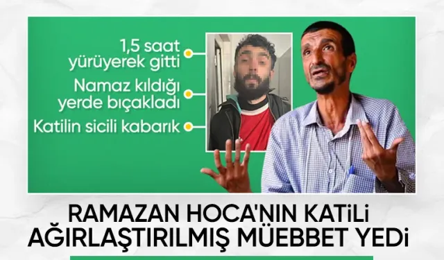 Ramazan Hoca'nın katil zanlısına ağırlaştırılmış müebbet hapis