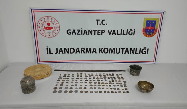 Gaziantep'te tarihi eser niteliğinde 154 sikke ele geçirildi