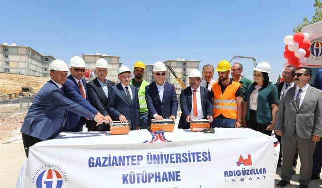 Gaziantep Üniversitesinde yeni kütüphane binasının temeli atıldı