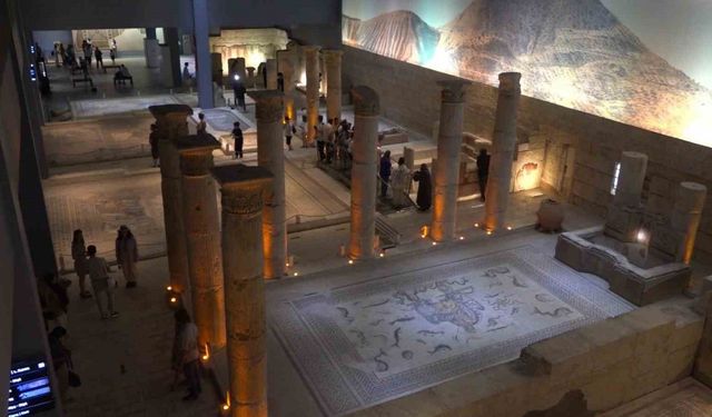 Gaziantep Zeugma Mozaik Müzesi’ne yılın ilk 7 ayında ziyaretçi akını