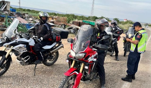 Gaziantep’te 17 motosiklet trafikten men edildi