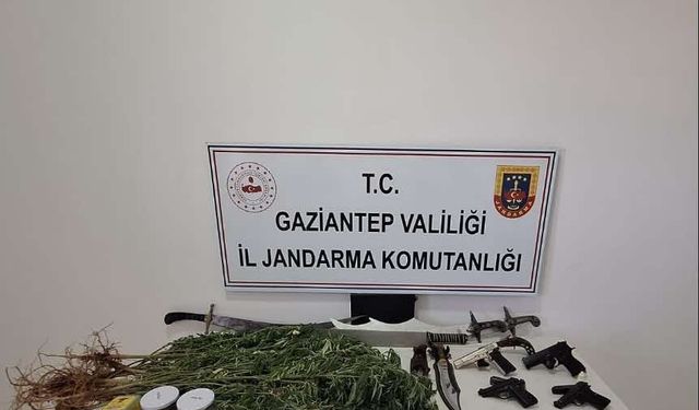 Gaziantep’te silah kaçakçılığı ve uyuşturucuya geçit yok! Gözaltı var...