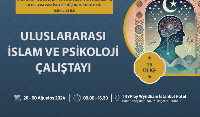 "Uluslararası İslam ve Çağdaş Psikoloji Çalıştayı" İçin Geri Sayım Başladı