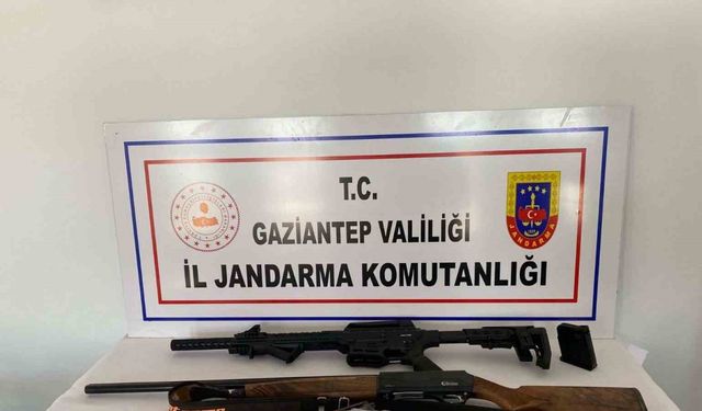 Gaziantep’te 14 adet silah ele geçirildi