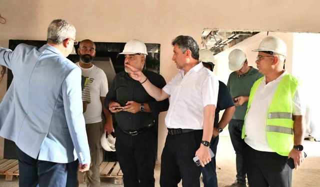 İl Sağlık Müdürü Şahin’den Travmatik Acil Durum Hastanesi inşaatında İnceleme