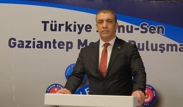 Türkiye Kamu-Sen Gaziantep İl Temsilcisi Mehmet Akmaz:  ‘’Herkes kendi pisliğinde boğulacaktır''