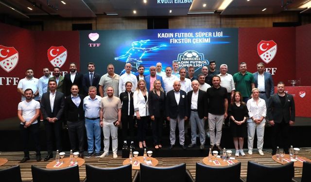 Turkcell Kadın Futbol Süper Ligi'nde 2024-2025 sezonu fikstür çekimi yapıldı