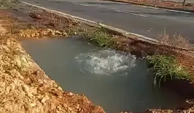 Gaziantep’te içme suyu borusu patladı!