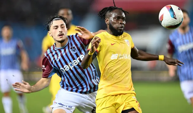 Trabzonspor, evinde Kayserispor'la 2-2 berabere kaldı