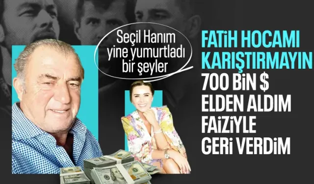 Seçil Erzan, Fatih Terim'den aldığım paraları başkasına faiz olarak ödedim