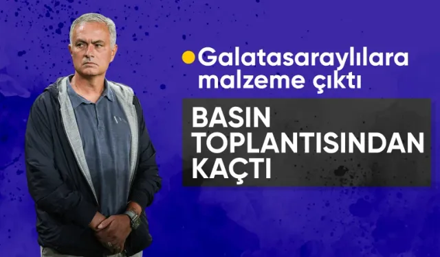 Mourinho, Galatasaray derbisi sonrası basın toplantısına katılmadı