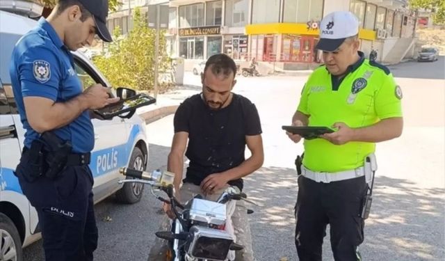 İslahiye'de motosiklet denetimi yapıldı