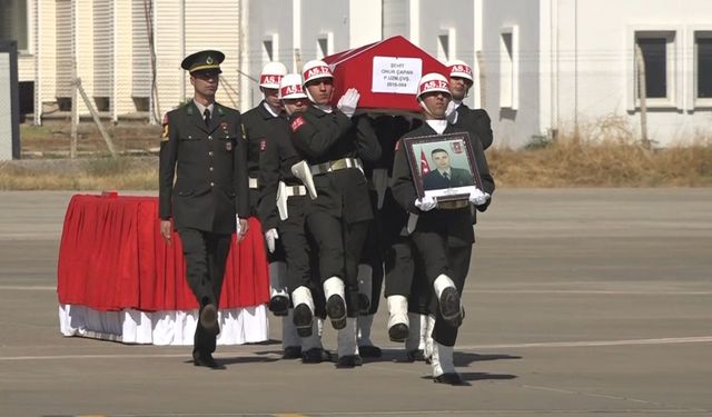 Şehit Onur Çapan’ın naaşı Gaziantep’ten Isparta’ya uğurlandı