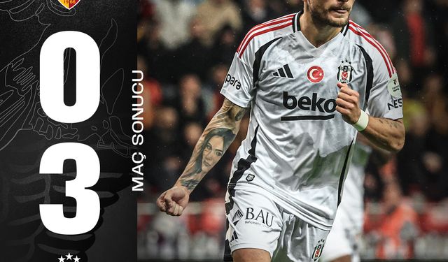 Kayseri'de maç bitti. Beşiktaş: 3 Kayserispor: 0