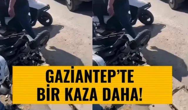 Gaziantep'te motosiklet kazası: 1 ağır yaralı