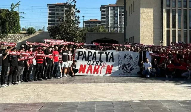 Gaziantep FK taraftarı Narin için sessiz kalmadı