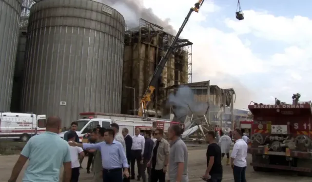 Gaziantep merkezli Patlamanın yaşandığı fabrika böyle görüntülendi