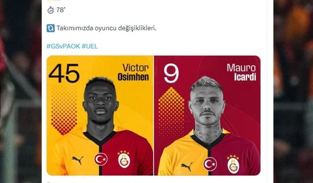 Galatasaray'ın sosyal medya paylaşımı  2 milyonun üstü izlenim aldı