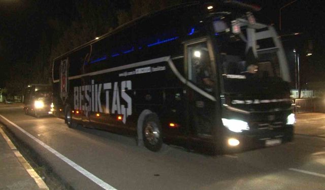 Beşiktaş kafilesi, Gaziantep'e geldi