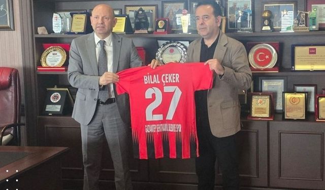 Şehitkamil Belediyespor'dan Bilal Çeker’e teşekkür ziyareti