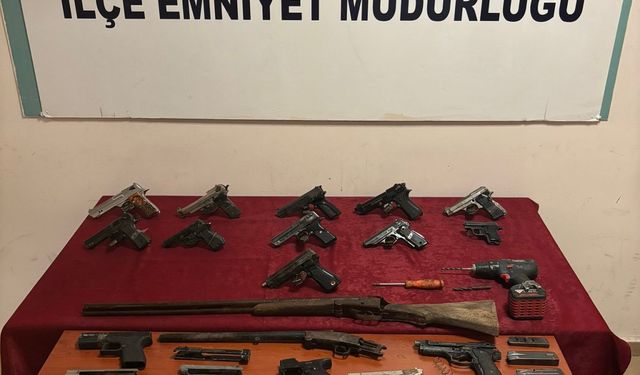 Gaziantep'te ruhsatsız tabanca ve tüfek bulunduran 3 zanlı yakalandı