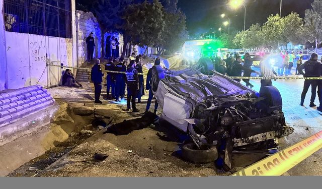 Gaziantep'te takla atan otomobilin sürücüsü hayatını kaybetti