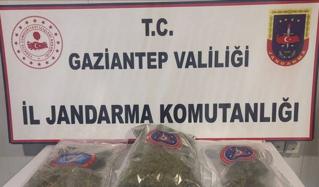 Gaziantep’te 1 kilo esrar ele geçirildi