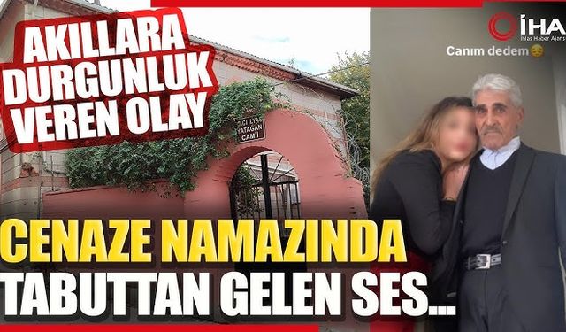 Akıllara durgunluk veren olay: Cenaze namazında tabuttan ses geldi, cemaat şoka girdi