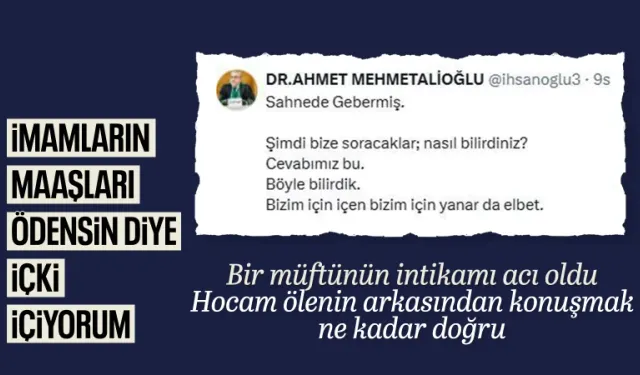 Müftü efendi bu sözler hiç yakışmadı! Diyanet'e içkili gönderme yapan Volkan Konak'a müftünün paylaşımı