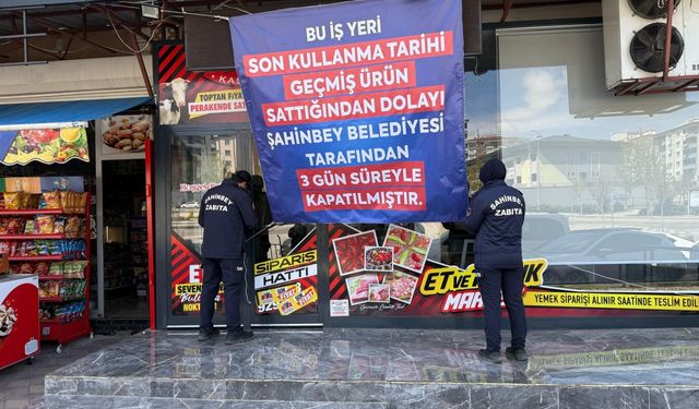 Gaziantep'te 2 markete kapatma cezası