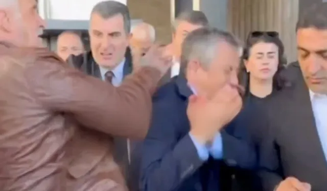 CHP Genel Başkanı Özgür Özel'e törende yumruklu saldırı