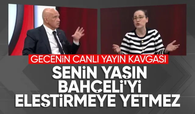 Canlı yayında tartışma: Senin yaşın Bahçeli'yi eleştirmeye yetmez