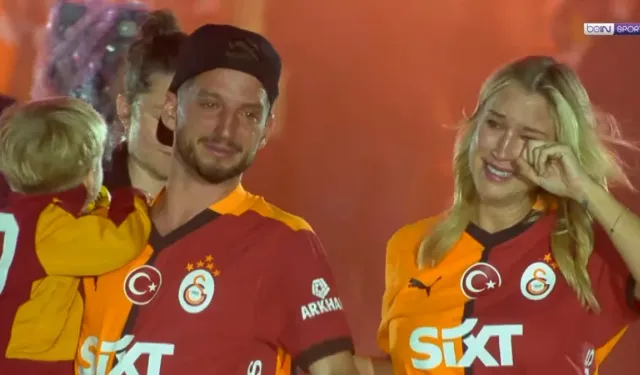 Galatasaray'a veda ettiler! Dries Mertens ve eşi Kat Kerkhofs'un duygusal anları: Gözyaşlarını tutamadılar...