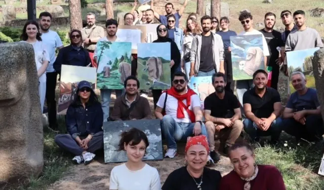 Yesemek Taş Ocağı ve Heykel Atölyesi'nde Sanat Çalıştayı gerçekleştirildi